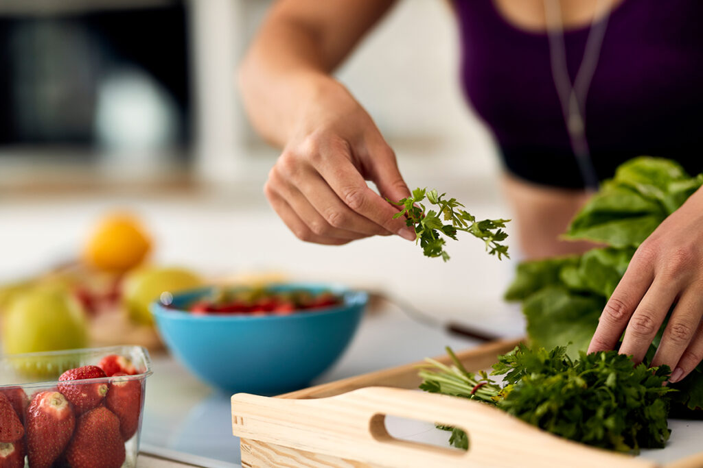 Nourishing mind and body: fostering strength and resilience through healthy eating.